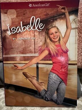 American Girl Pink Graphic Tee Top with Isabelle Design